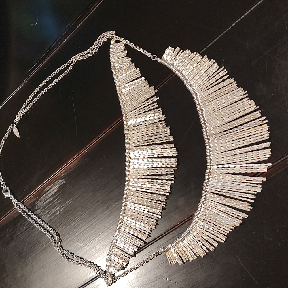 Coldwater Creek stunning silver necklace